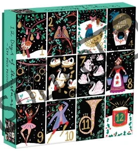 Čtvercové puzzle Dvanáct vánočních dnů 500 dílků