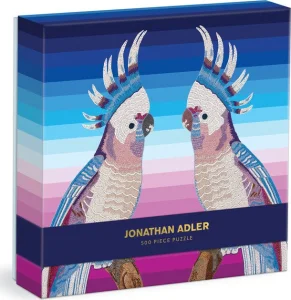 Čtvercové puzzle Jonathan Adler: Papoušci 500 dílků