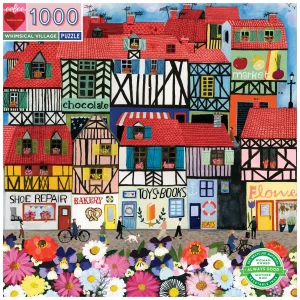 Čtvercové puzzle Malebná vesnička 1000 dílků