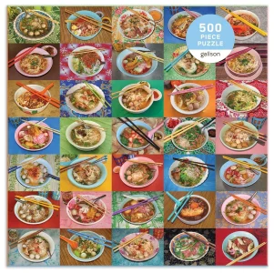 Čtvercové puzzle Nudle k obědu 500 dílků