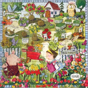 Čtvercové puzzle Zahradničení 64 dílků