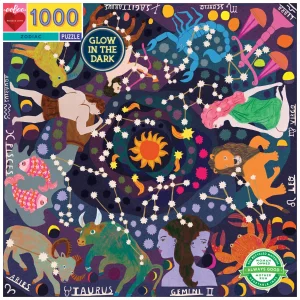 Svítící čtvercové puzzle Zvěrokruh 1000 dílků
