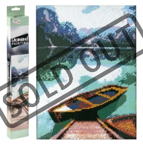 Diamantové malování Horské jezero 40x50cm