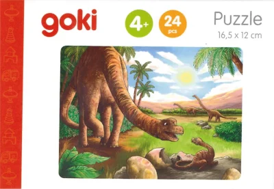 Dřevěné puzzle Dinosauři: Brachiosaurus 24 dílků