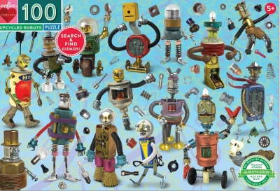 Puzzle Roboti a součástky 100 dílků 