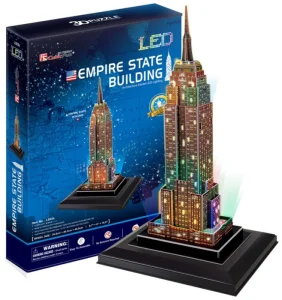 Svítící 3D puzzle Empire State Building 38 dílků