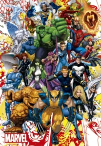 Puzzle Hrdinové Marvel 500 dílků