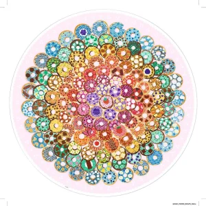 Kulaté puzzle Kruh barev: Donuty 500 dílků