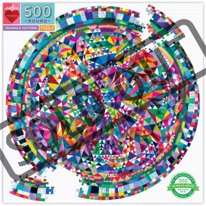 Kulaté puzzle Trojúhelníky 500 dílků
