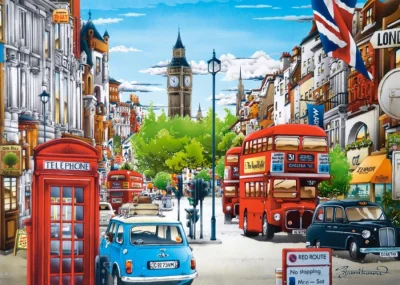 Puzzle Londýn, Velká Británie 1500 dílků