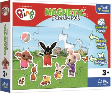 Magnetická puzzle sada Zábavný svět králíčka Binga
