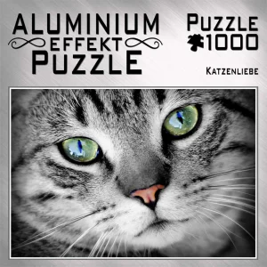 Metalické puzzle Kočičí láska 1000 dílků