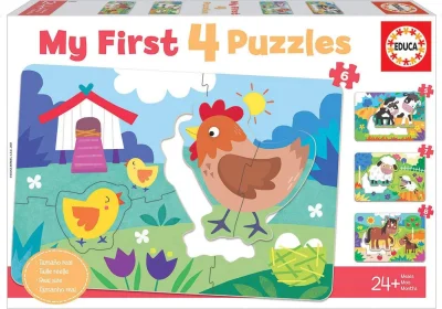 Moje první puzzle Maminky a mláďátka 4v1 (5,6,7,8 dílků)