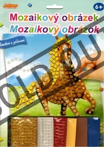 Mozaikový obrázek Hnědý kůň 20x29cm
