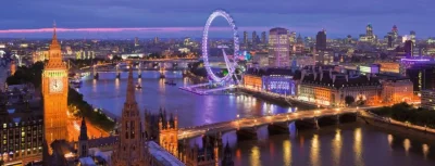 Panoramatické puzzle Noční Londýn 1000 dílků