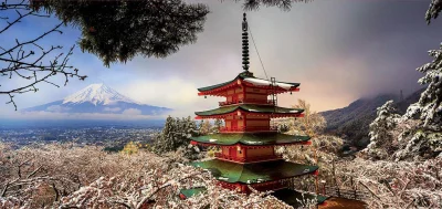Panoramatické puzzle Hora Fuji, Japonsko 3000 dílků