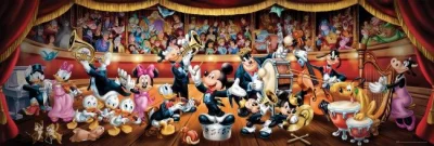 Panoramatické puzzle Disney orchestr 1000 dílků