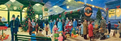 Panoramatické puzzle Vánoční kolekce: Santa 1000 dílků