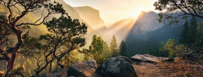 Panoramatické puzzle Yosemitský národní park, Kalifornie 1000 dílků