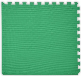 Pěnový koberec tl. 2 cm - tmavě zelený 1 díl s okraji
