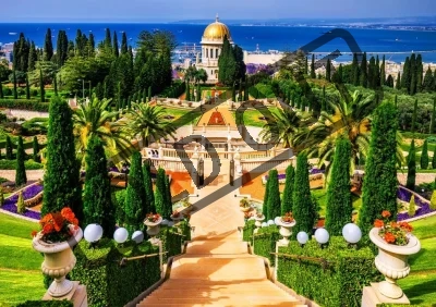 Puzzle Zahrada Bahá'í 1000 dílků