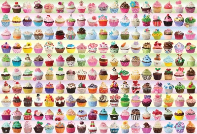 Puzzle Barevné dortíky (Cupcakes) 2000 dílků