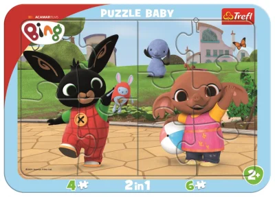 Baby puzzle Bing si hraje 2v1, 10 dílků