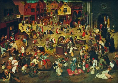 Puzzle Boj mezi karnevalem a půstem (1559) 1000 dílků
