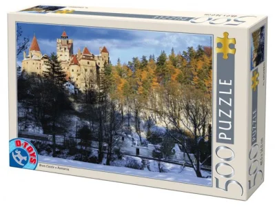 Puzzle Bran v zimě, Rumunsko 500 dílků