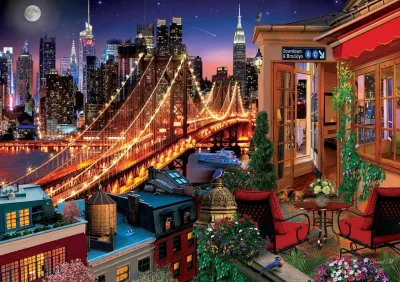 Puzzle Brooklyn z terasy 1500 dílků