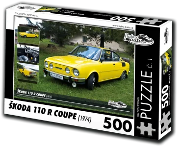Puzzle č. 1 Škoda 110 R Coupe (1974) 500 dílků