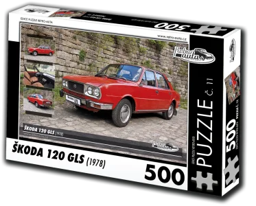 Puzzle č. 11 Škoda 120 GLS (1978) 500 dílků
