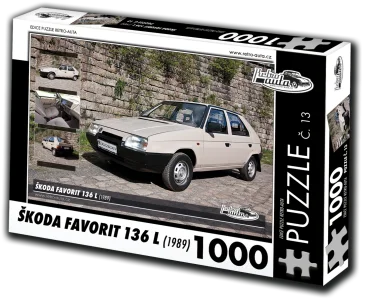 Puzzle č. 13 Škoda Favorit 136 L (1989) 1000 dílků