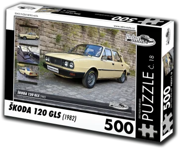 Puzzle č. 18 Škoda 120 GLS (1982) 500 dílků