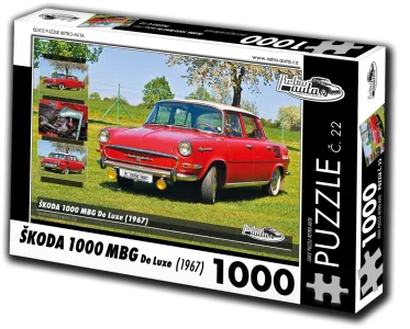 Puzzle č. 22 Škoda 1000 MBG De Luxe (1967) 1000 dílků