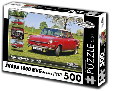 Puzzle č. 22 Škoda 1000 MBG De Luxe (1967) 500 dílků