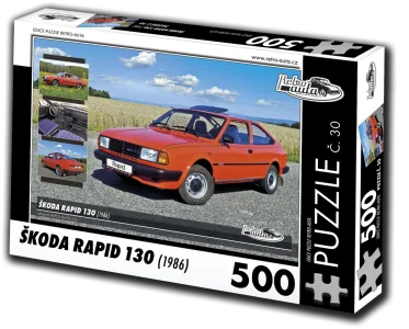 Puzzle č. 30 Škoda Rapid 130 (1986) 500 dílků
