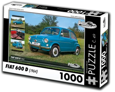 Puzzle č. 49 Fiat 600 D (1964) 1000 dílků