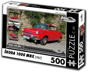 Puzzle č. 50 Škoda 1000 MBX (1967) 500 dílků