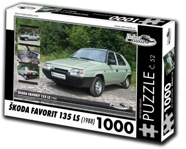 Puzzle č. 52 Škoda Favorit 135 LS (1988) 1000 dílků