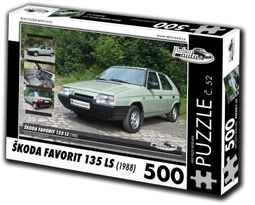 Puzzle č. 52 Škoda Favorit 135 LS (1988) 500 dílků