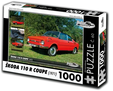 Puzzle č. 60 Škoda 110 R Coupe (1971) 1000 dílků
