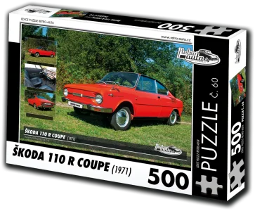 Puzzle č. 60 Škoda 110 R Coupe (1971) 500 dílků