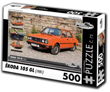 Puzzle č. 72 Škoda 105 GL (1981) 500 dílků