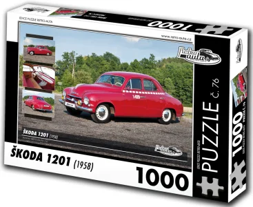 Puzzle č. 76 Škoda 1201 (1958) 1000 dílků