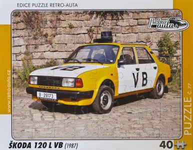 Puzzle č.77 Škoda 120 L VB (1987) 40 dílků