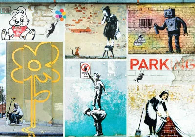 Puzzle Banksy 1000 dílků