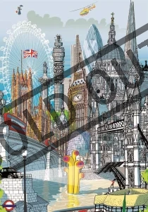 Puzzle City: Londýn 200 dílků