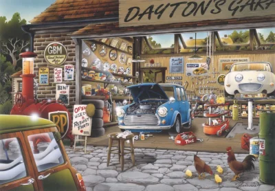 Puzzle Daytonova autoopravna 500 dílků