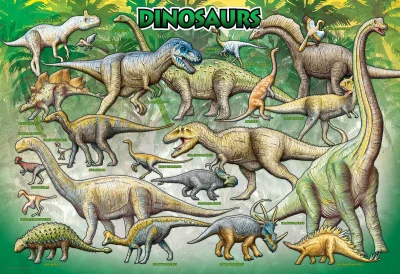 Puzzle Dinosauři 100 dílků